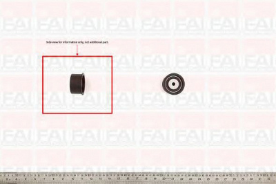 FAI AUTOPARTS t9259 -  Паразитный / Ведущий ролик, зубчатый ремень